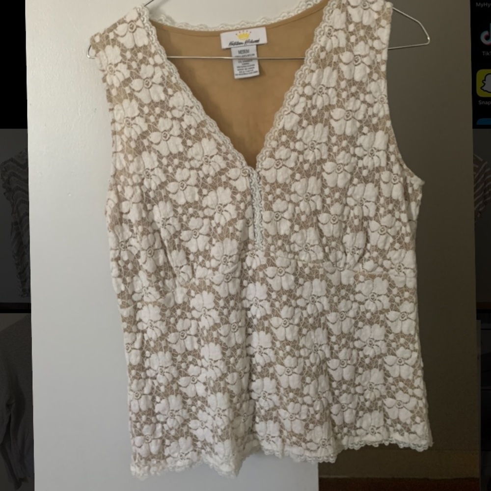 COPY - Kathleen Kirkwood sleeveless lace top